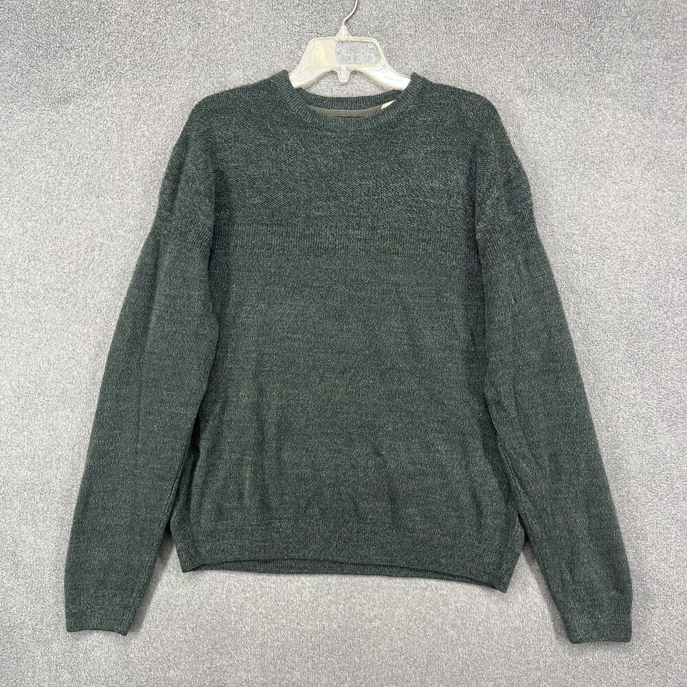 Weatherproof Vintage Sweater Mens 2XL Green‎ Crewneck Pullover Knit Heathered